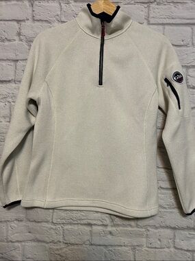 Gill Cream Quarter-Zip Fleece Pullover